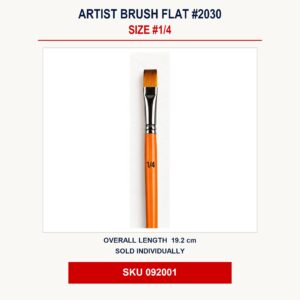 Artist Brush Flat #2030 - #1/4 - 19.2cm