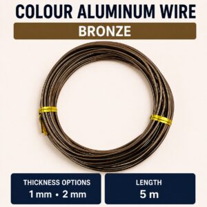 Aluminium Wire - Bronze, 1mm x 5m