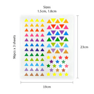 PVC Geometry Sticker (Mix Colour) - D