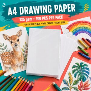Drawing Papers (100pcs/pkt) - A4, 135gsm