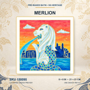 Pre-Waxed Batik (SG Heritage) Kit - Merlion