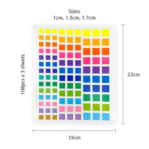 PVC Geometry Sticker (Mix Colour) - E