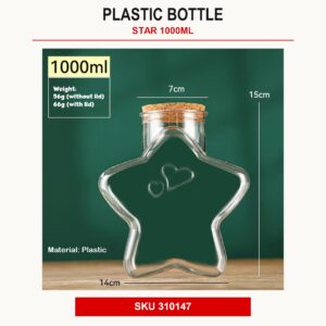 Plastic Bottle - Star 1000ml