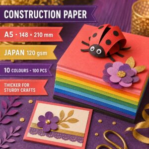 Art Paper Construction Paper 100shts 80/120gsm - A5, 120gsm