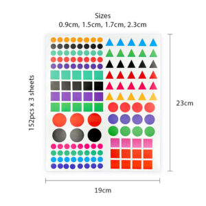PVC Geometry Sticker (Mix Colour) - F