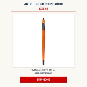 Artist Brush Round #1010 - #8 - 20.8cm