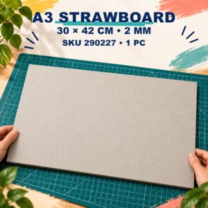 Strawboard 1200Gsm X 2mm - A3 x 2mm x 1 pc