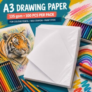 Drawing Papers (100pcs/pkt) - A3, 135gsm