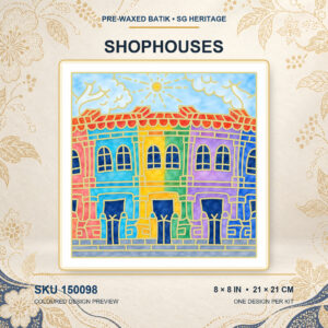 Pre-Waxed Batik (SG Heritage) Kit - Shophouses