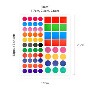 PVC Geometry Sticker (Mix Colour) - G