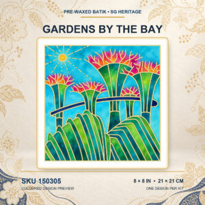 Pre-Waxed Batik (SG Heritage) Kit - Gardens By The Bay