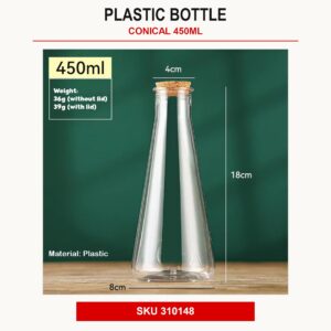 Plastic Bottle - Conical 450ml