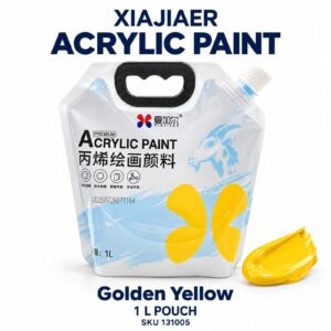 Xiajiaer Acrylic Paint 1000ml - Golden Yellow