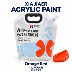 Xiajiaer Acrylic Paint 1000ml - Orange Red