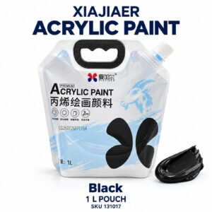 Xiajiaer Acrylic Paint 1000ml - Black