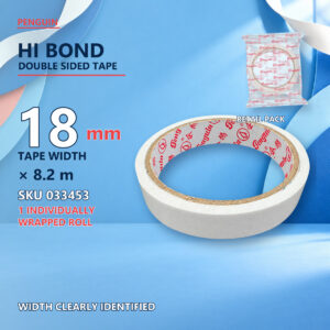 Hi Bond Double Sided Tape - 18mm x 8.2m