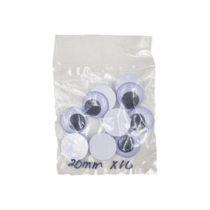 Plastic Movable Eyes (Without Adhesive) - 22mm