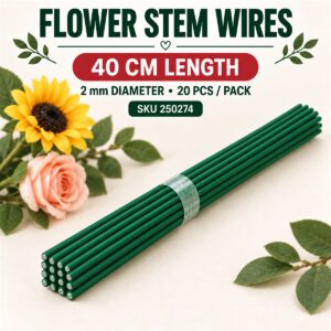 Flower Stem 2mm x 20Pcs - 40cm