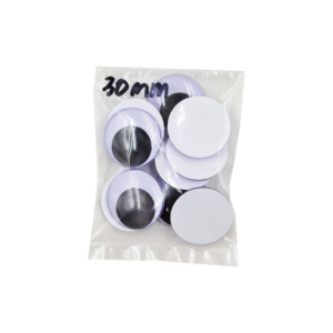 Plastic Movable Eyes (Without Adhesive) - 30mm