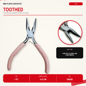 Mini Pliers Assorted – Toothed, SKU 390009
