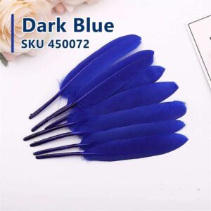 Feather Stiff 10cm (50pcs/pack) - Dark Blue