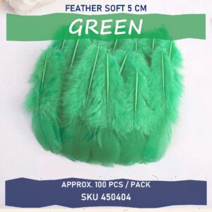 Feather Soft 5cm (100pcs/pkt) - Green