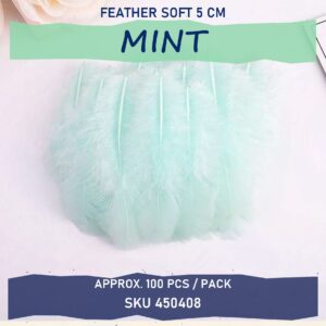 Feather Soft 5cm (100pcs/pkt) - Mint