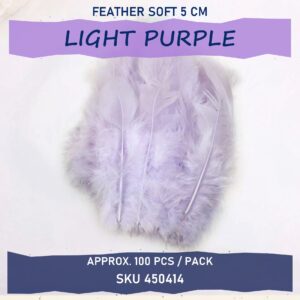 Feather Soft 5cm (100pcs/pkt) - Light Purple