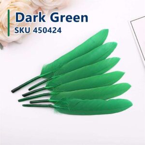 Feather Stiff 10cm (50pcs/pack) - Dark Green