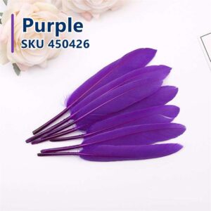 Feather Stiff 10cm (50pcs/pack) - Purple