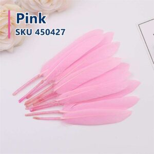 Feather Stiff 10cm (50pcs/pack) - Pink