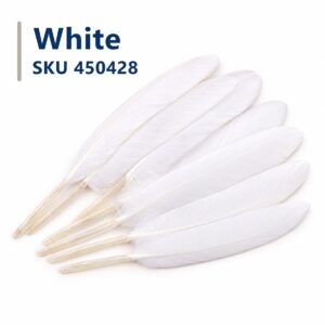 Feather Stiff 10cm (50pcs/pack) - White