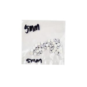 Plastic Movable Eyes (Without Adhesive) - 5mm