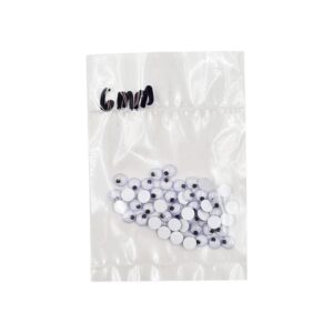 Plastic Movable Eyes (Without Adhesive) - 6mm