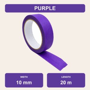Colourful Masking Tape 20m - Purple, 10mm