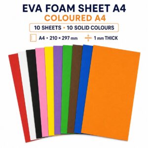 EVA Foam Sheet A4 (Standard/Glitter) - Coloured