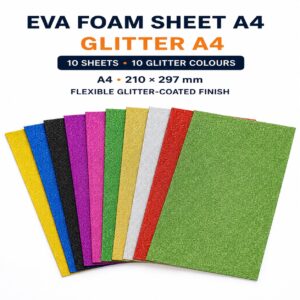 EVA Foam Sheet A4 (Standard/Glitter) - Glitter