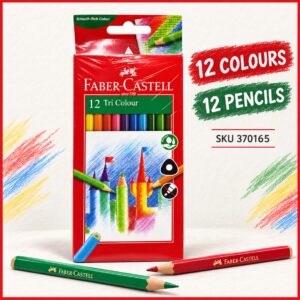 Faber Castell Tri-Grip Colour Pencil - 12 Colours