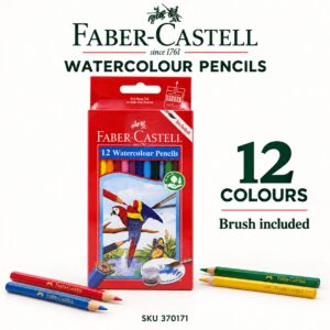 Faber-Castell watercolour pencils, 12 colour set, SKU 370171