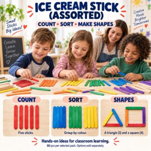 Ice Cream Stick (Assorted) – Gallery 3 – Classroom Learning – v1