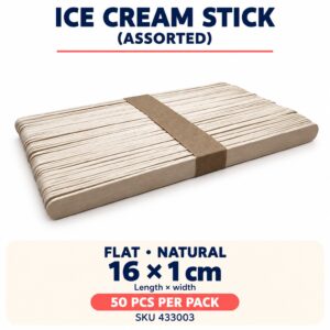 Ice Cream Stick (50pcs) - Natural