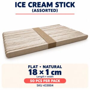 Ice Cream Stick (50pcs) - Natural