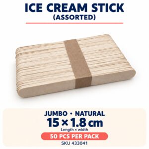 Ice Cream Stick (50pcs) - Natural