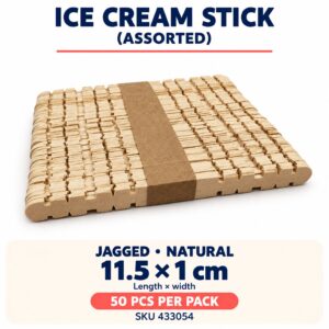 Ice Cream Stick (50pcs) - Jagged