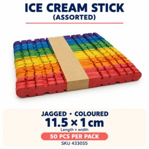 Ice Cream Stick (50pcs) - Jagged