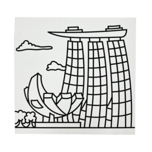 Canvas Panel (Sg Theme) W Colour & Brush - Marina Bay Sands