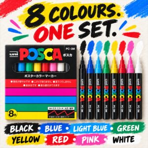 POSCA 8 Colour Set – 02-contents-colours v1