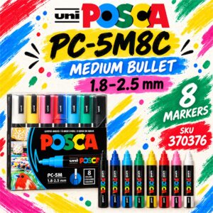 POSCA Paint Markers Set - PC-5M8C