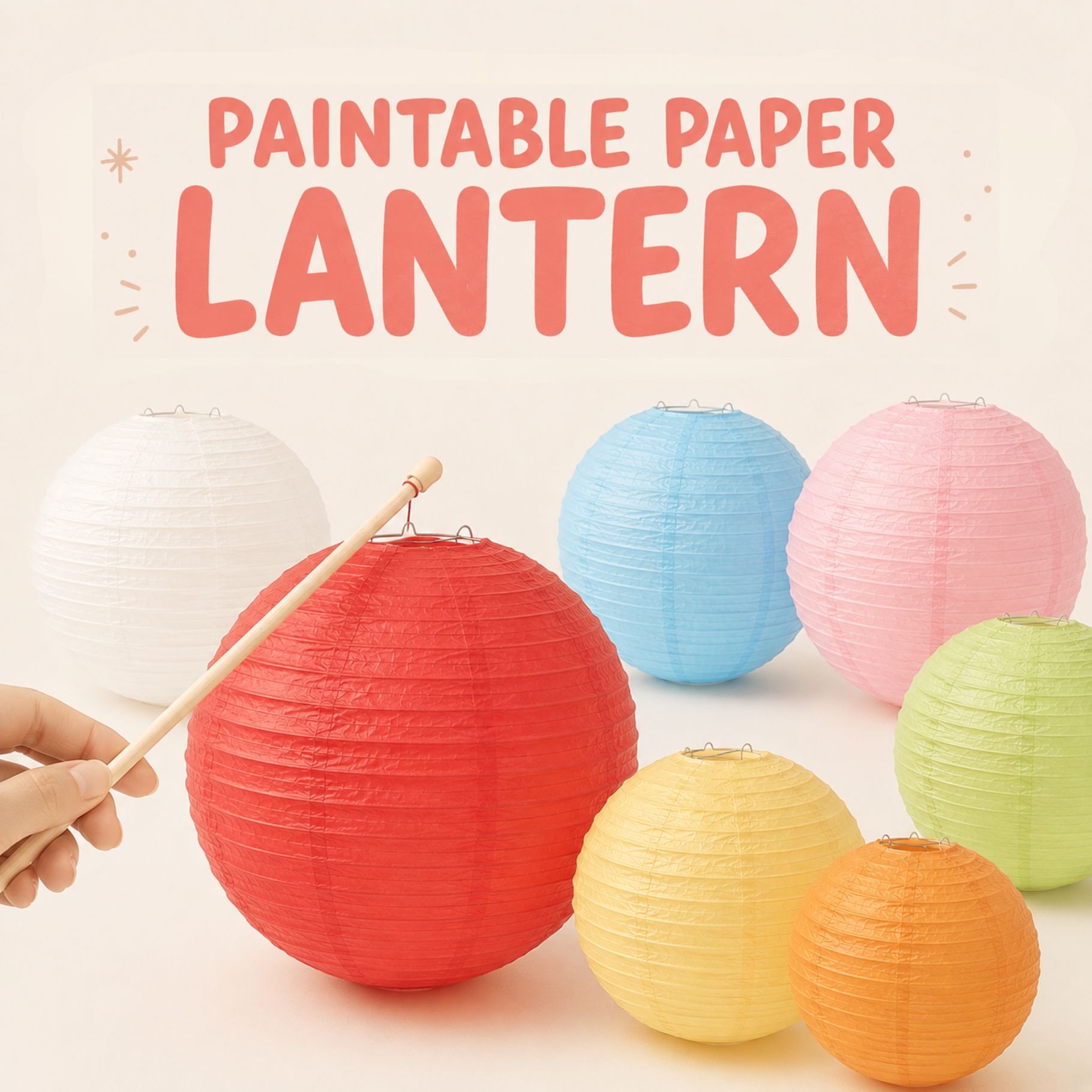 Paintable Lantern 25Cm
