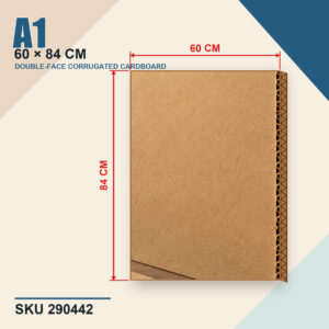 Corrugated Cardboard - Double Face, 60cm x 84cm (A1)